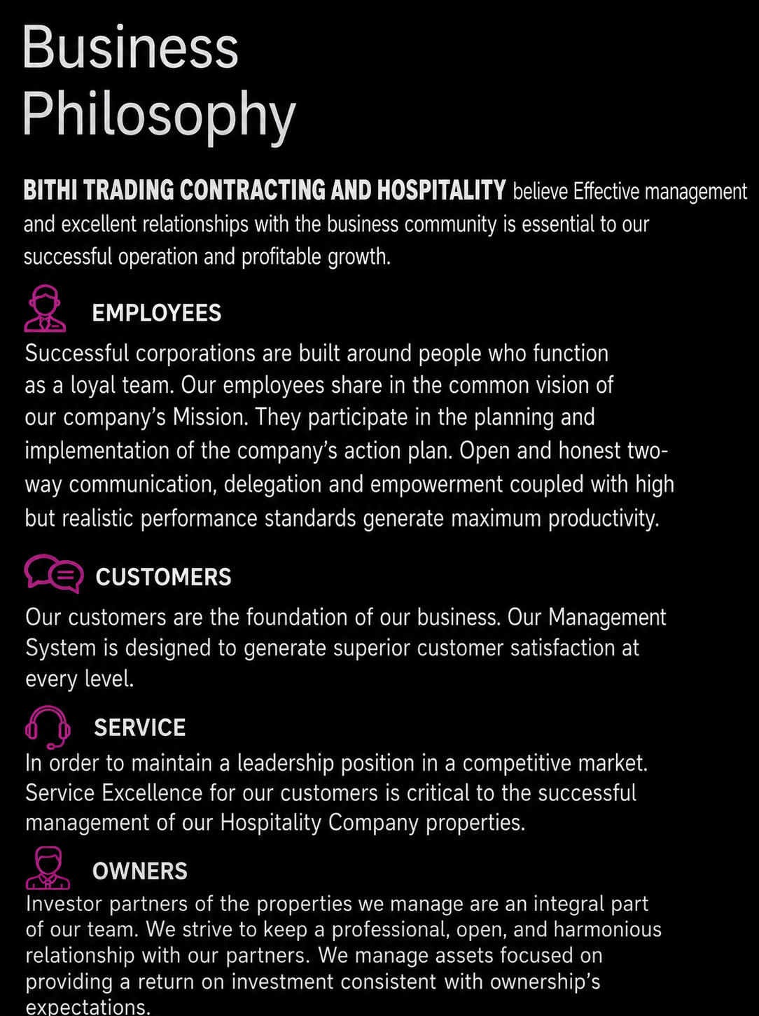 Business Philosophy